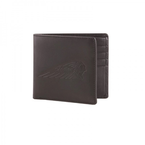 products/100/002/770/72/pinigine leather bi-fold wallet with embossed logo juoda 286760.jpg