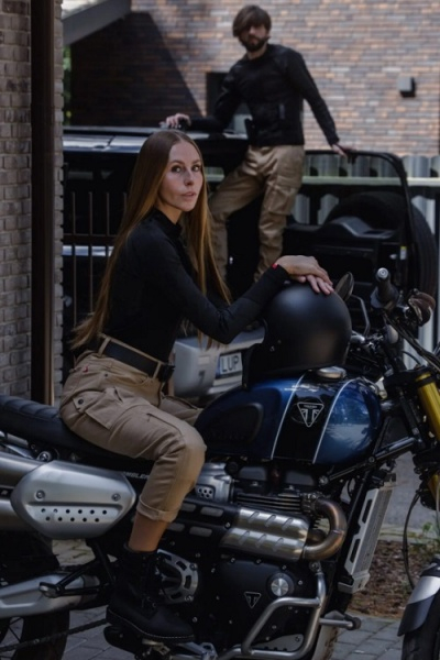 products/100/003/841/72/Moto dzinsai moterims Pando MILA CARGO BEIGE  Motorcycle Jeans for Women with Chino Style Cordura 7.jpg