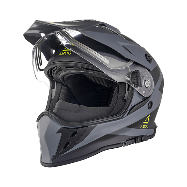 products/100/004/124/72/Salmas su sildomu stiklu AMOQ Adaptor Helmet Electric Visor Juodas, Pilkas, Ryskiaspalve.jpg