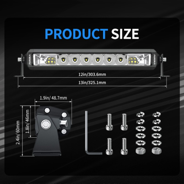products/100/004/910/73/AURORA Led zibintas 25.4 CM  D5 SINGLE ROW  SCENE  SERIJOS ZIBINTAS 50W SPOT PROL55_1.jpg
