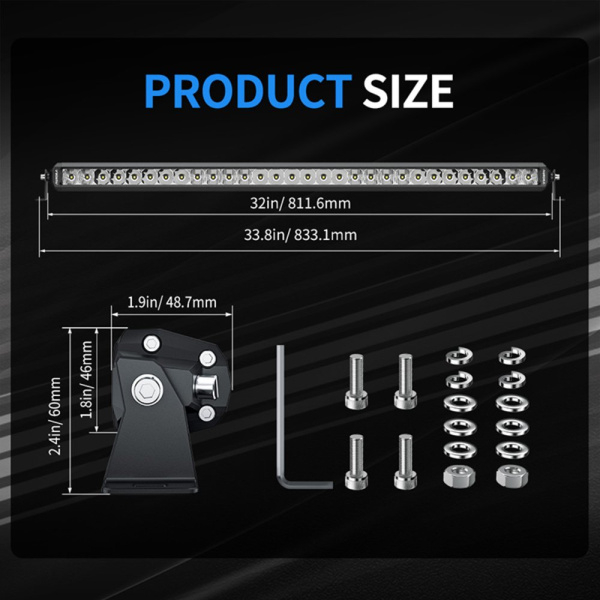 products/100/004/910/92/AURORA Led zibintas 76.2 CM D5 SINGLE ROW SERIJOS ZIBINTAS 150W COMBO PROL57_9.jpg