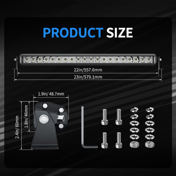 products/100/004/911/92/AURORA Led zibintas 50.8 CM D5 SINGLE ROW SERIJOS ZIBINTAS 100W COMBO PROL56_2.jpg