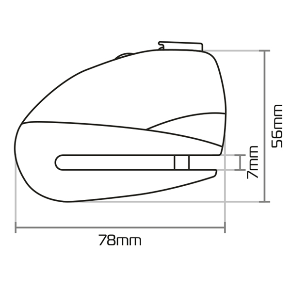products/100/005/170/52/Stabdziu disko uzraktas-signalizacija juodas Oxford LK289_1.jpg