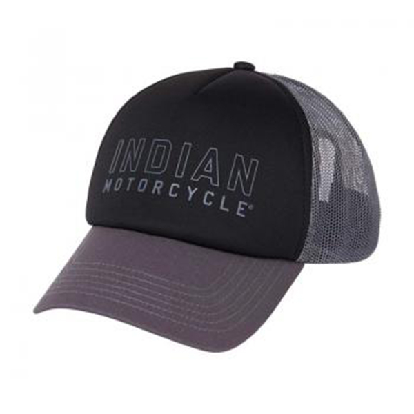 products/100/005/694/36/Kepure Indian Motorcycle Outline Logo Trucker Juoda.jpg
