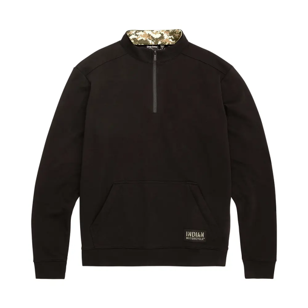 products/100/005/694/45/Dzemperis Indian Motorcycle Mens Camo Lined Quarter Zip Juodas.jpg