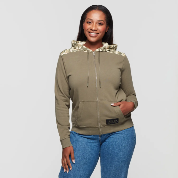 products/100/005/694/53/Dzemperis Indian Motorcycle Womens Stencil Block Icon Zalias Khaki_2.jpg