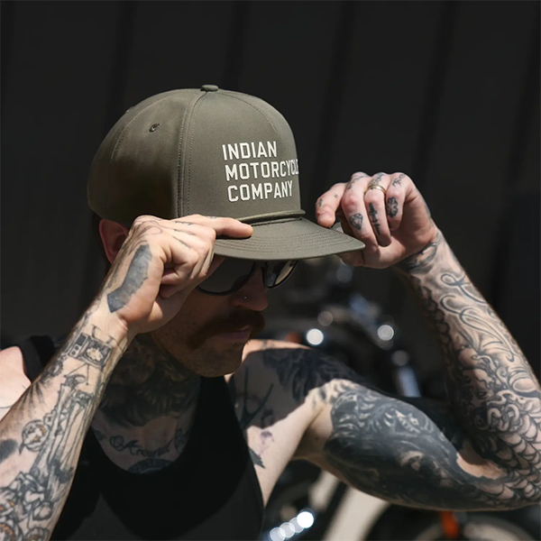 products/100/005/761/33/Kepure Indian IMC Logo Flat Brim Cap, Zalia_2.jpg