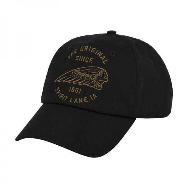 products/100/005/853/77/Kepure Indian Motorcycle Headdress Embroidered Cap, Juoda.jpg