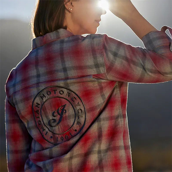 products/100/005/855/56/Moteriski marskineliai Indian Motorcycle Women Red Icon Plaid Shirt_4.jpg