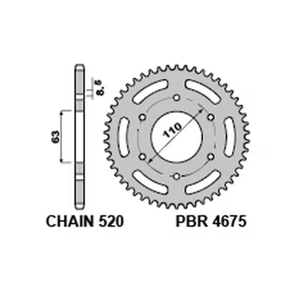 products/100/005/884/54/Gal. zvaigzde PBR 45T KTM 125-390 Duke 2013-2018.jpg