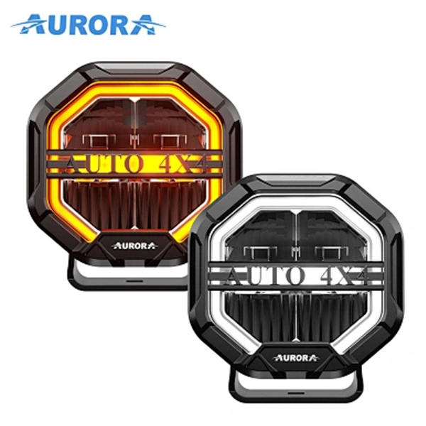 products/100/005/928/13/AURORA 4-inch 10 cm Linkable serijos zibintai 40W COMBO su DRL Amber-White, komplektas 2vnt su laidu pyne.jpg