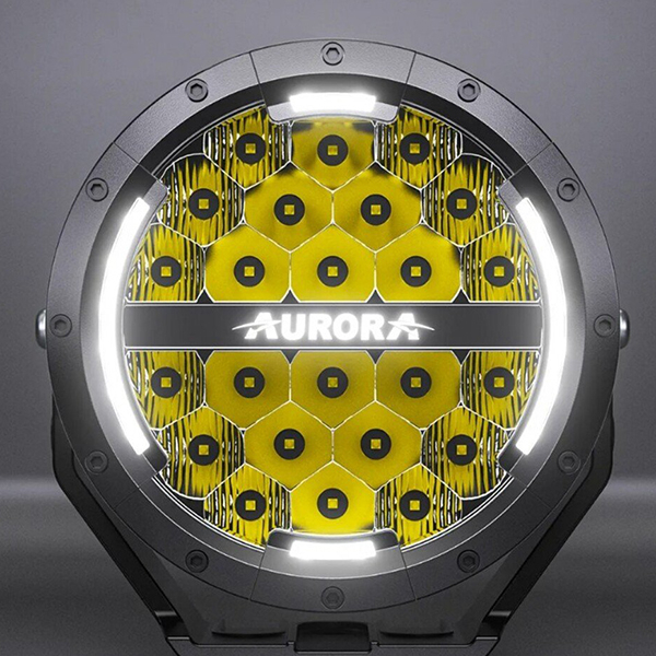 products/100/005/928/14/AURORA 7-inch 18 cm Apvalus zibintai 120W COMBO su DRL Amber-White, komplektas 2vnt su laidu pyne_5.jpg