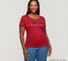 products/100/003/770/12/Marskineliai Indian Motorcycle Womens 2 Color Foil Script T-Shirt Raudoni_7.jpg