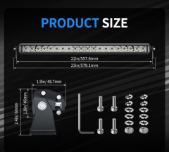 products/100/004/911/92/AURORA Led zibintas 50.8 CM D5 SINGLE ROW SERIJOS ZIBINTAS 100W COMBO PROL56_2.jpg