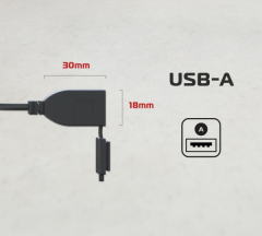 products/100/004/938/52/USB ikrovimo lizdas USB TYPE A 3.0 AMP charging kit EL116_1.jpg