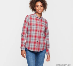 products/100/005/855/56/Moteriski marskineliai Indian Motorcycle Women Red Icon Plaid Shirt_5.jpg