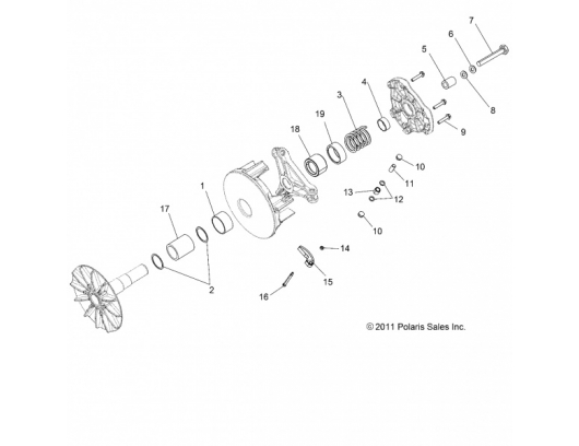 Variatoriaus įvorė Polaris 5633000 Nr.4