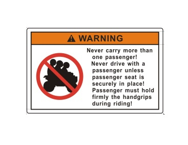 901A-190014 DECALS, SAFETY WARNING