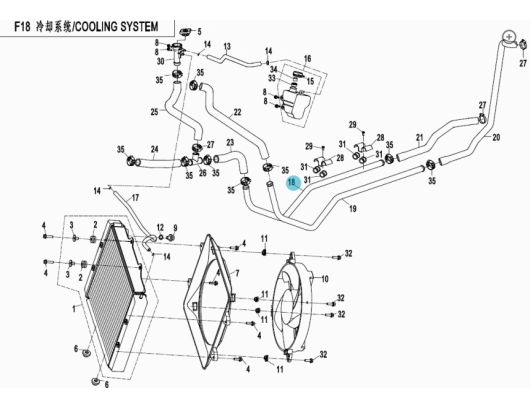 7000-180011 ALUM. WATER PIPE 1
