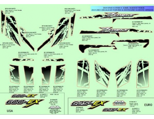 4060-1900E0-1000 DECAL KIT
