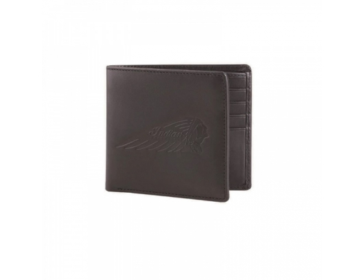 Piniginė Leather Bi-Fold Wallet with Embossed Logo Juoda 2867600