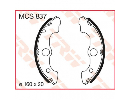Stabdžių kaladėlės (trinkelės) MCS837