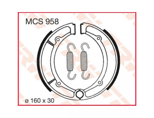 Stabdžių kaladėlės (trinkelės) MCS958