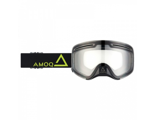 Akiniai AMOQ Vision Vent+ magnetiniai akiniai Juodi-HiVis – skaidrūs stiklas