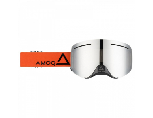 Akiniai AMOQ Vision Vent+ magnetiniai akiniai oranžinės-juodos spalvos – sidabrinis stiklas