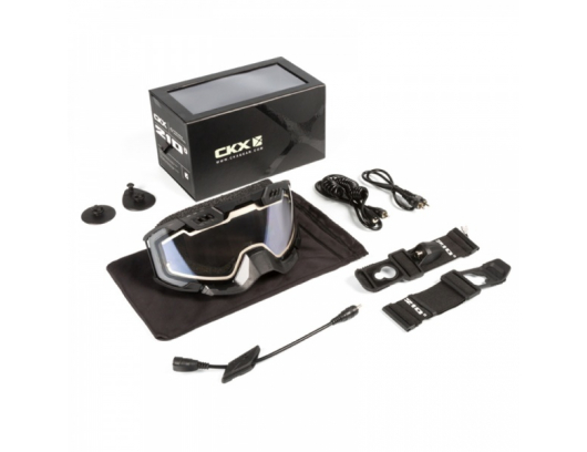 Akiniai šildomu stiklu CKX Goggle 210° Original Heated Black/Clear lens
