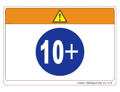 HH4V-190002-1100 WARNING LABEL, DRIVER AGE