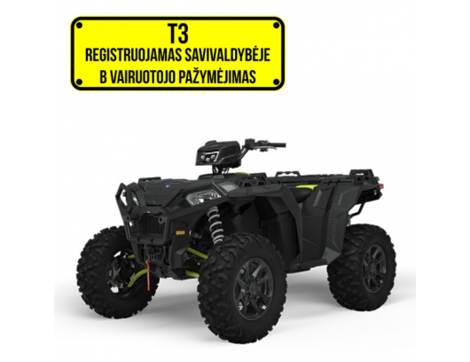 Polaris Sportsman XP 1000 S EPS - Super Graphite 2023 Ratinis traktorius (keturratis) T3B