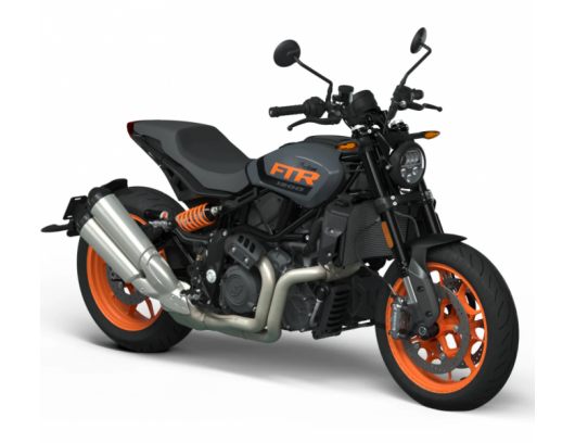 Indian Motorcycle FTR1200 Stealth Gray with Orange Graphics 2023