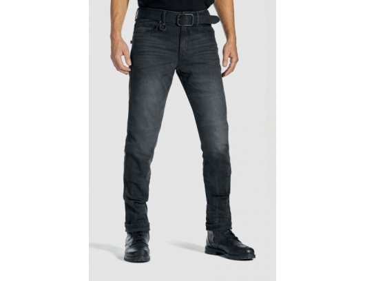 Moto džinsai Pando ROBBY SLIM BLACK – Motorcycle Jeans Men’s Slim-Fit Cordura®
