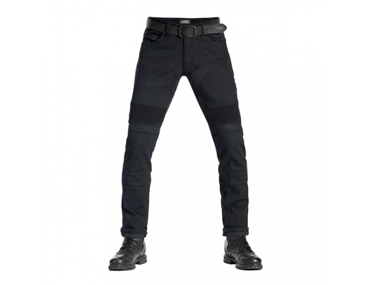 Moto džinsai Pando KARLDO SLIM BLACK – Motorcycle Jeans for Men Slim-Fit Cordura®