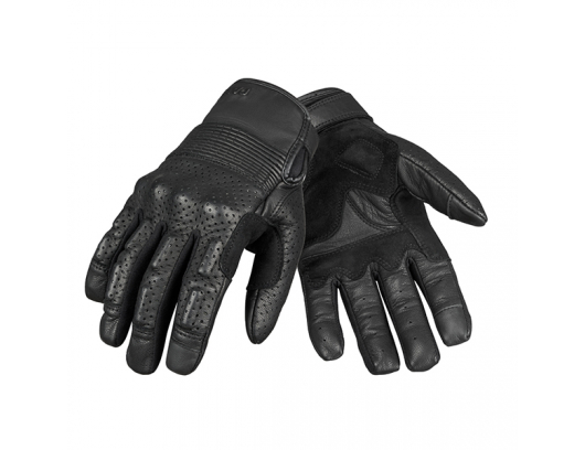 Pirštinės Pando ONYX BLACK 02 – Leather Motorcycle Gloves