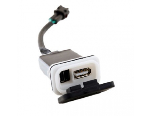 Įkrovimo lizdas 12V (USB ir Type-C) CFMOTO 450/800NK, 250/450SR ir 450SR-S