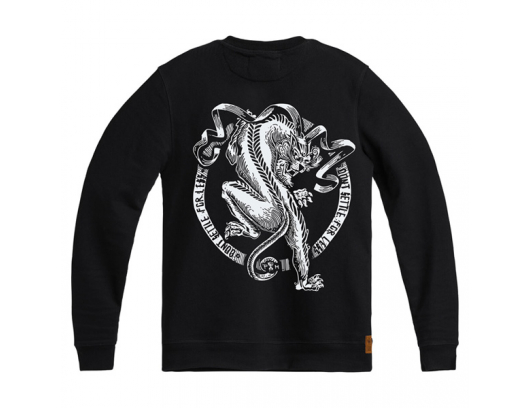 Megztinis Pando JOHN TIGER 01 – Biker Sweatshirt Regular Fit, Unisex L