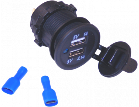 Krovimo lizdas Dual USB Power/Charging Port NUSB-P02