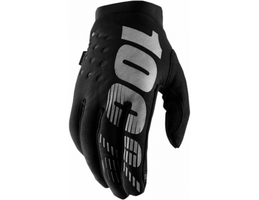 Pirštinės vaikams 100% Youth Brisker Gloves Juodos