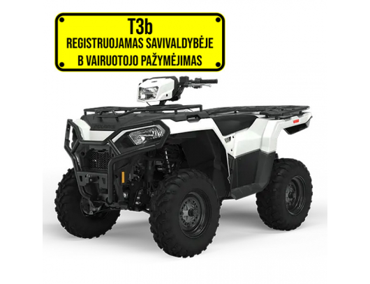 Keturratis Polaris Sportsman 570 EFI 4x4 EPS White Lightning 2025 (Ratinis traktorius) T3b