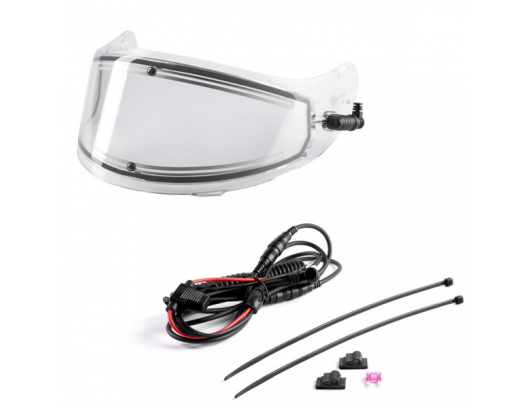 Dvigubas šildomas stiklas AMOQ šalmui Protean Electric visor clear 645-23160250