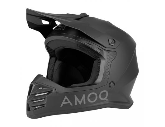 Šalmas vaikams AMOQ Meteor V2 Junior MX Juodas