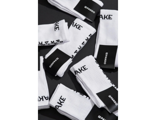 Kojinės Pando MOTORCYCLE SOCKS Baltos
