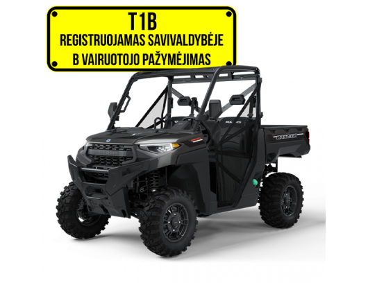Polaris Ranger Diesel HD EPS DELUXE - Super Graphite bagis (mini traktorius) 2025 T1B