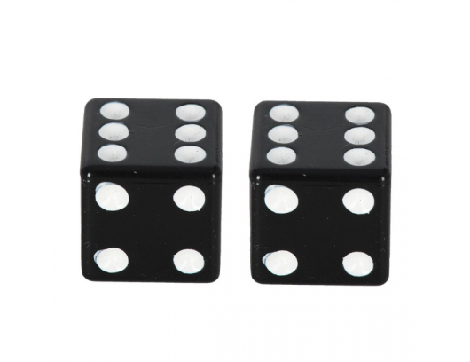 Oxford Lucky Dice Valve Caps Black OX760