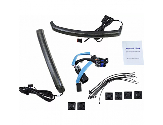 Led žibintų komplektas LED Saddle Bag Lights  CD-INDBAG-SWP-S