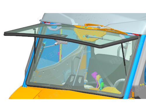 Priekinis stiklas (atverčiamas) CFMOTO U6 EV