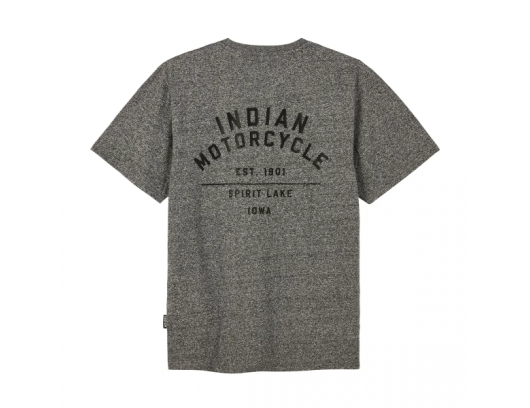 Vyriški marškinėliai Indian Motorcycle 1901 Spirit Lake Pilki