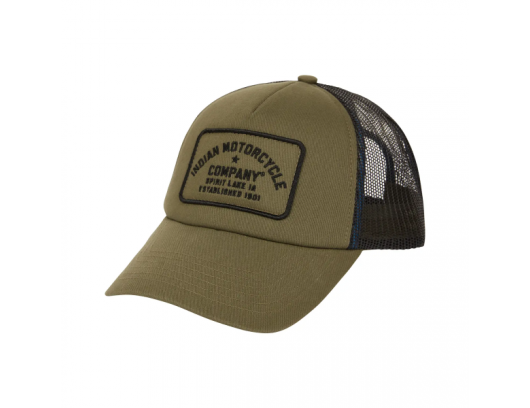Indian Motorcycle Est. 1901 IMC Cap Dark Green (Khaki)